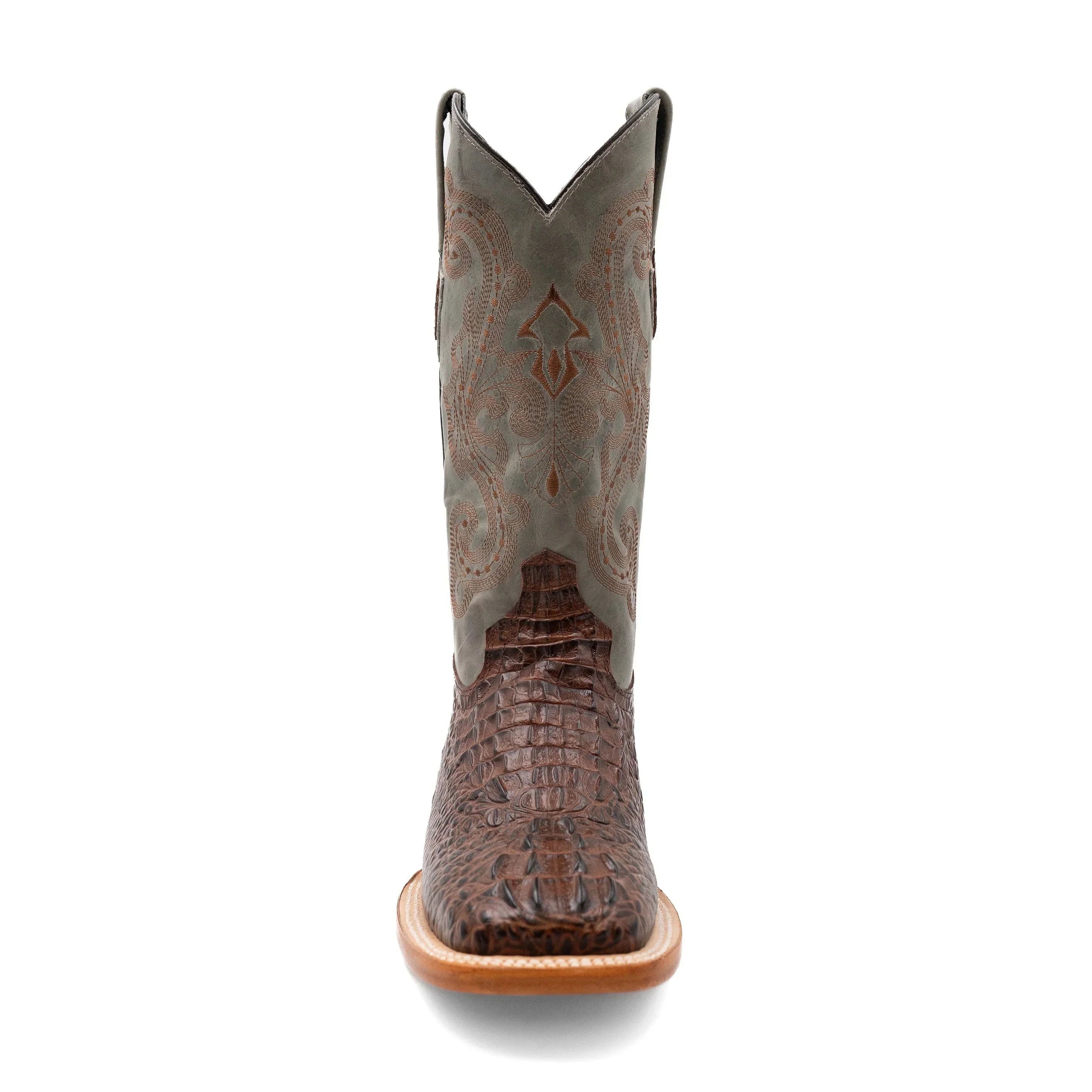 Women's Ferrini Brown Caiman Western Boots 9039323