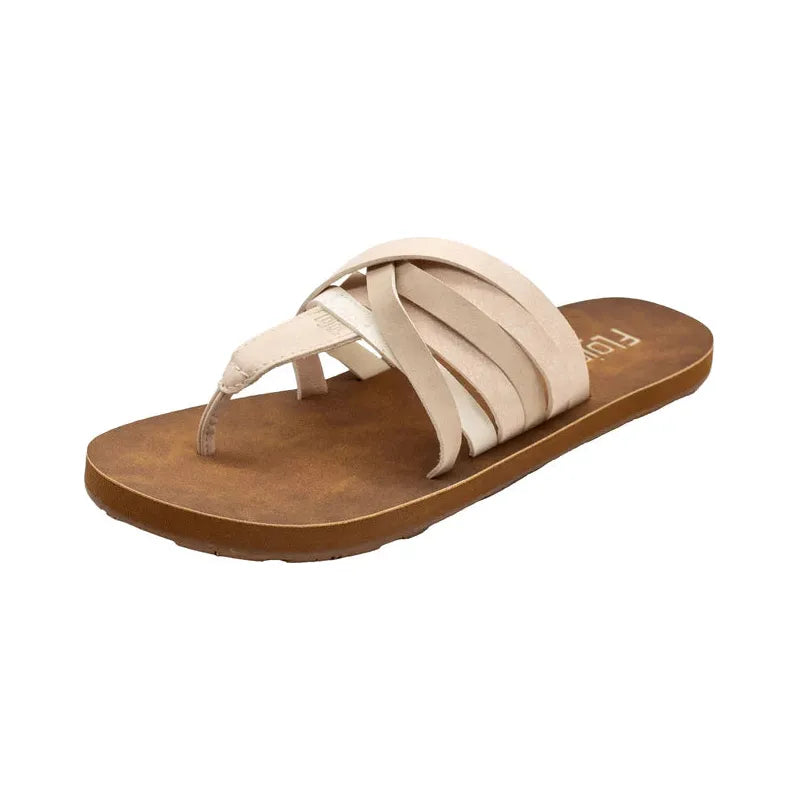 Women's Flojos Lana Sandal 206-IVRY MULTI - Crazy House Western Wear