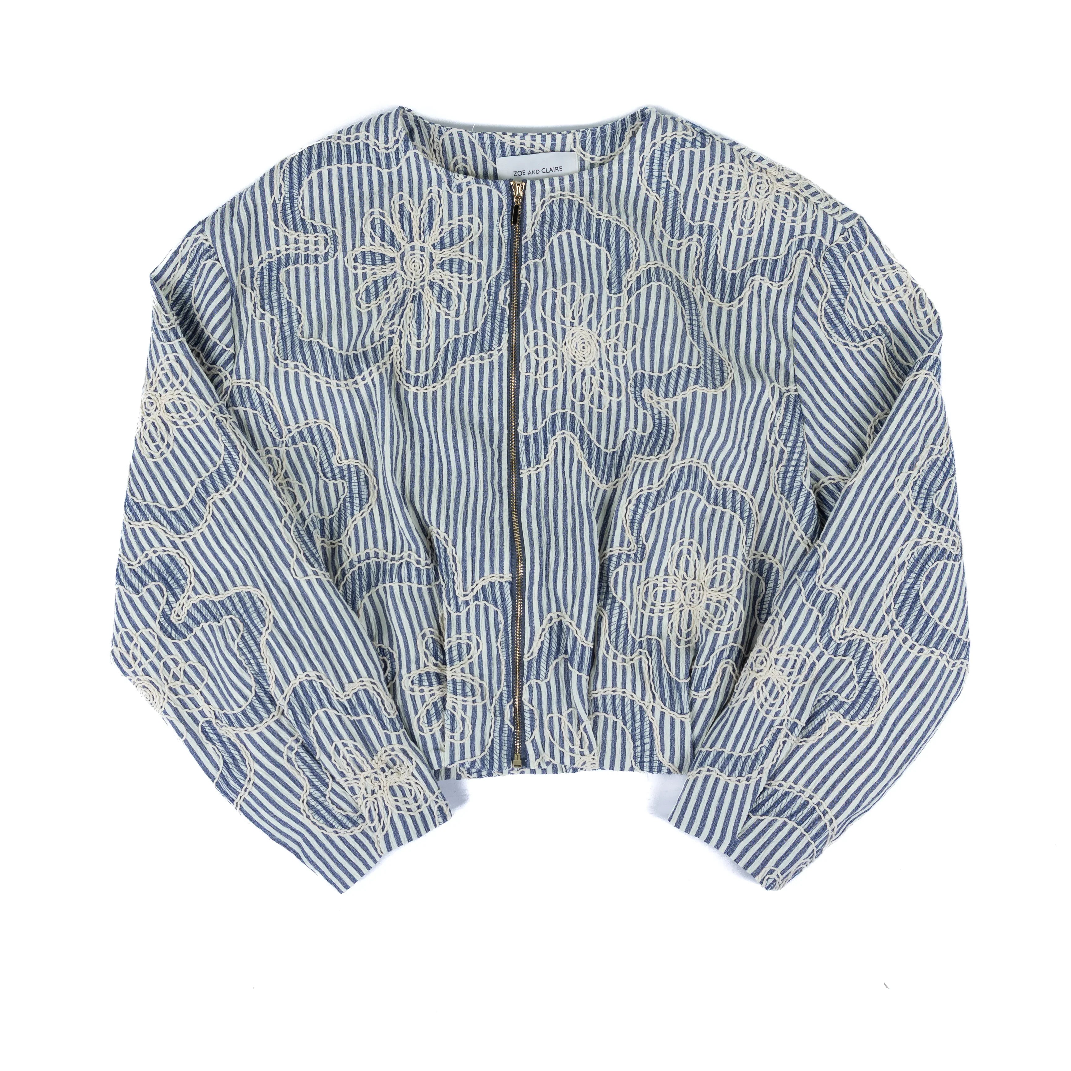 Women's Floral Embroidered Long Sleeve Jacket SP1050