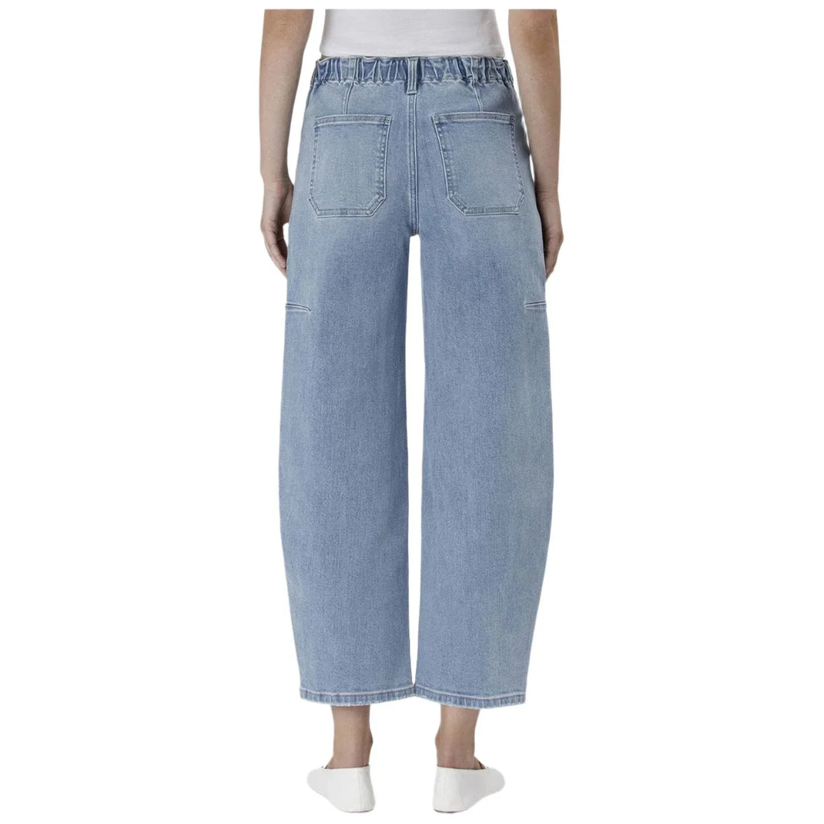 Women's Flying Monkey Super High Rise Elastic Band Barrel Jeans F583 - Crazy House Western Wear