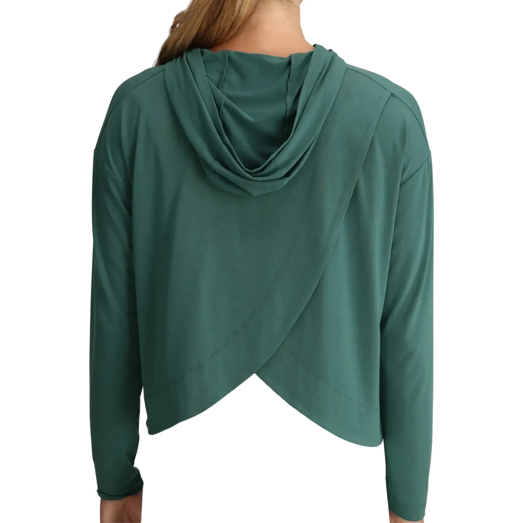 Women's Free Fly Pacific Blue Bamboo Shade Crossover Hoodie FF612-421