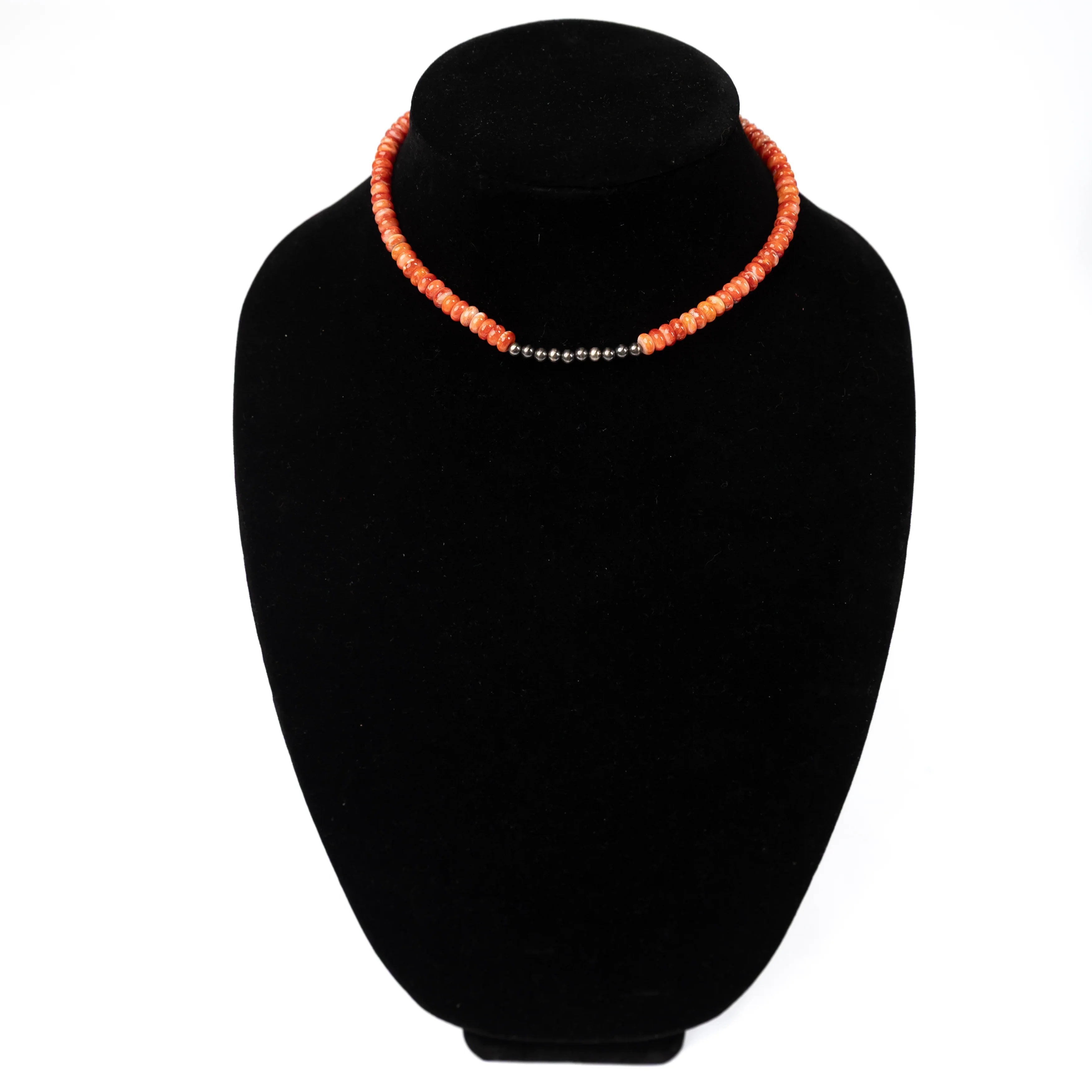 Women's Gallup Red Oyster Stones Handmade Necklace