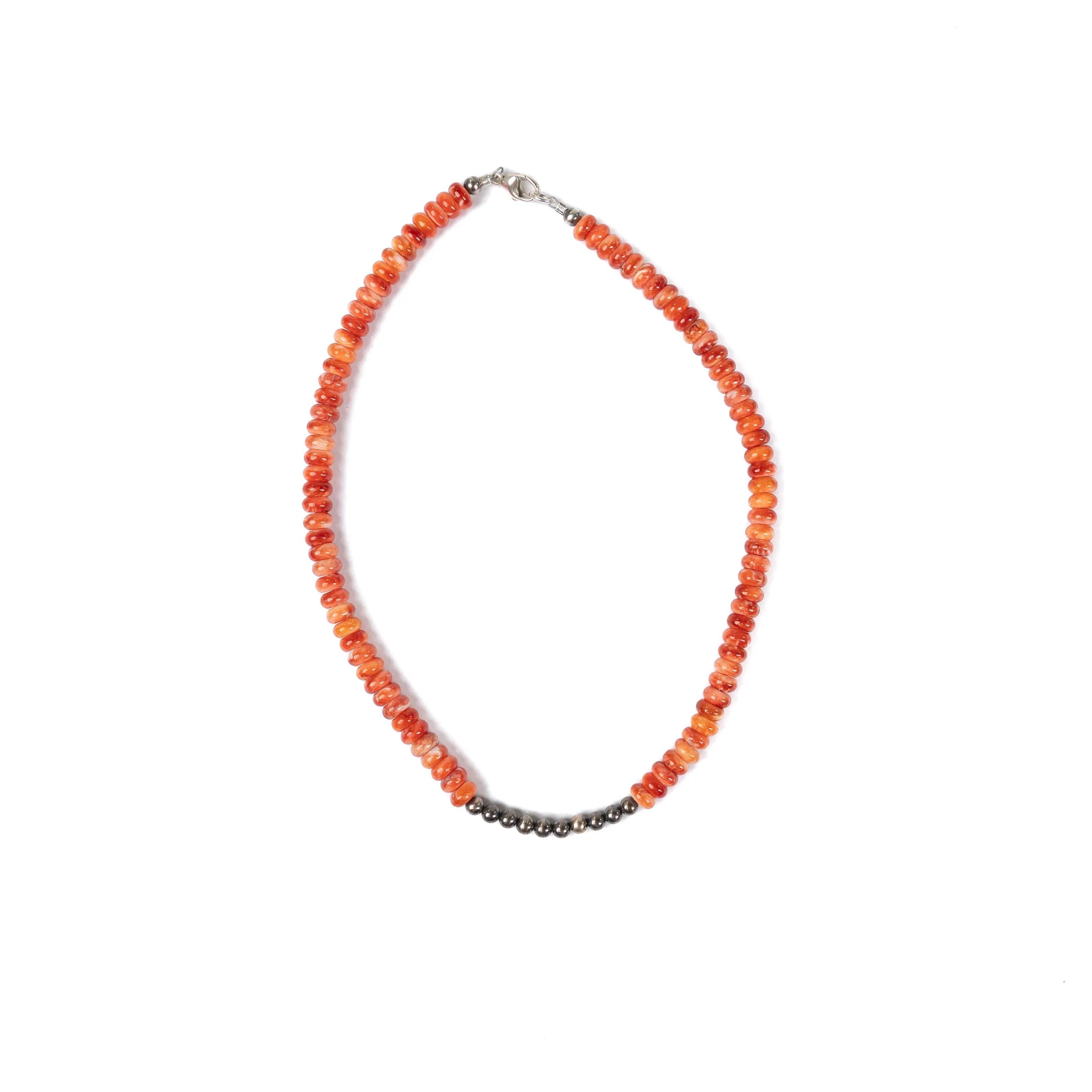 Women's Gallup Red Oyster Stones Handmade Necklace