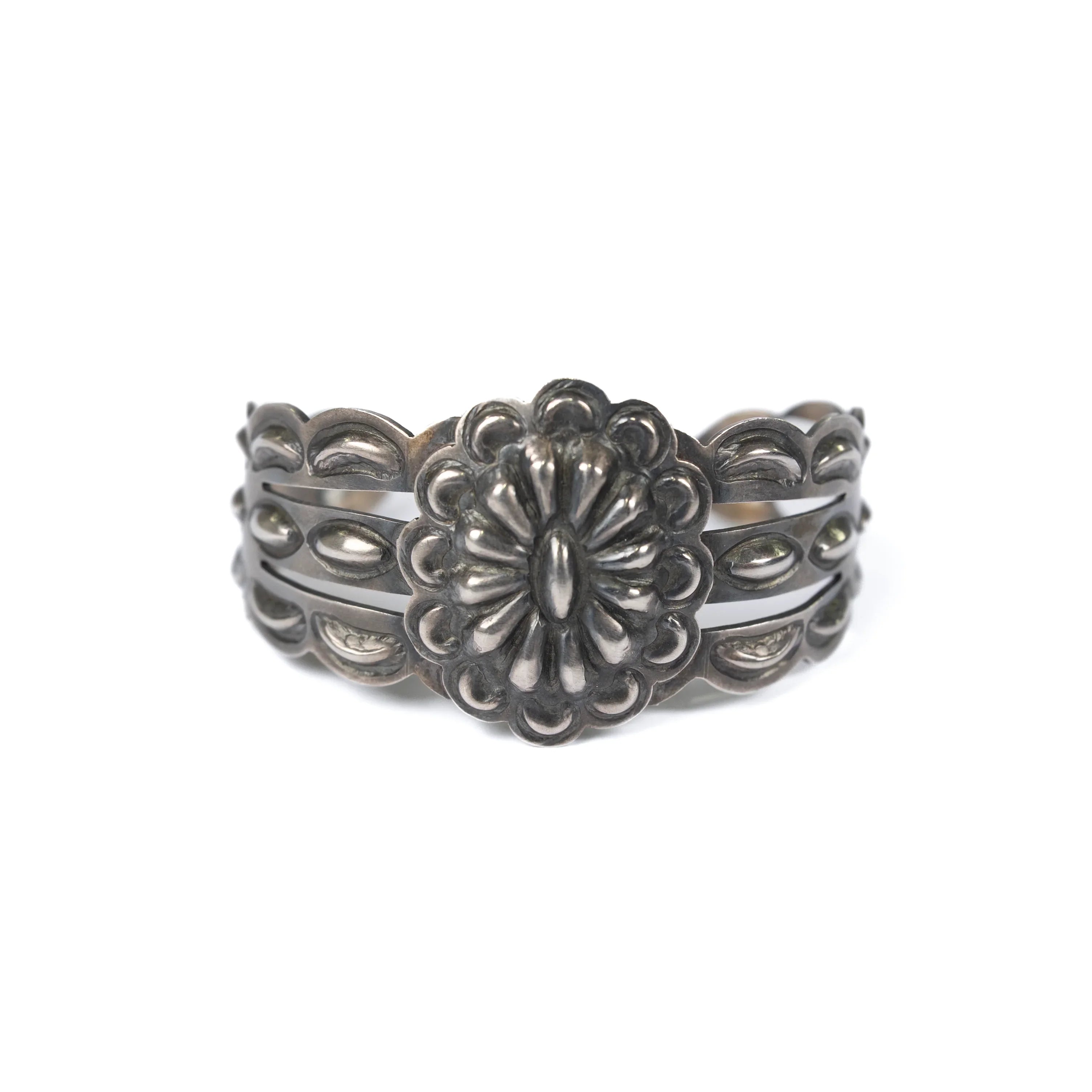 Women's Gallup Silver Concho Cuff Bracelet