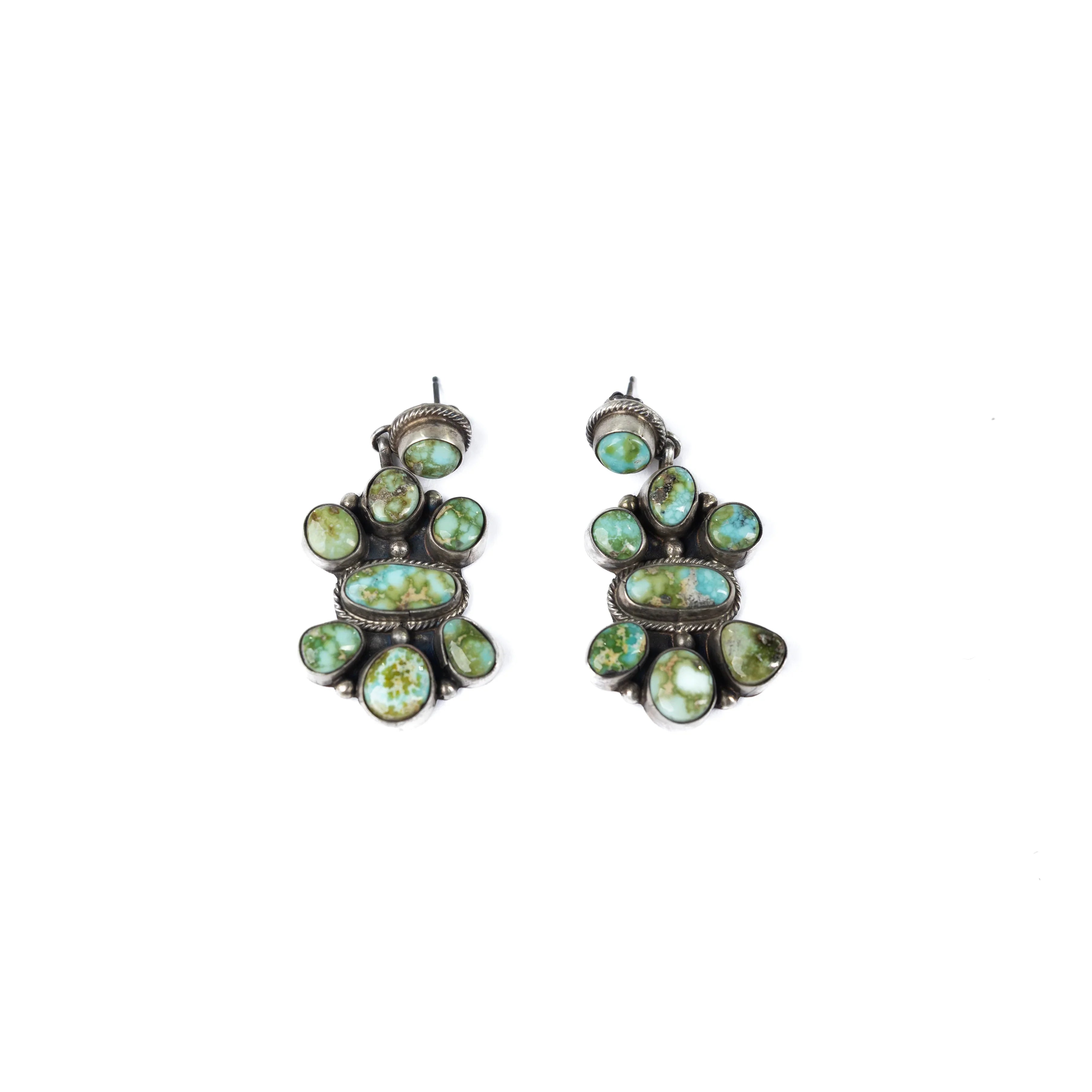 Women's Gallup Turquoise and Silver Dangle Earrings