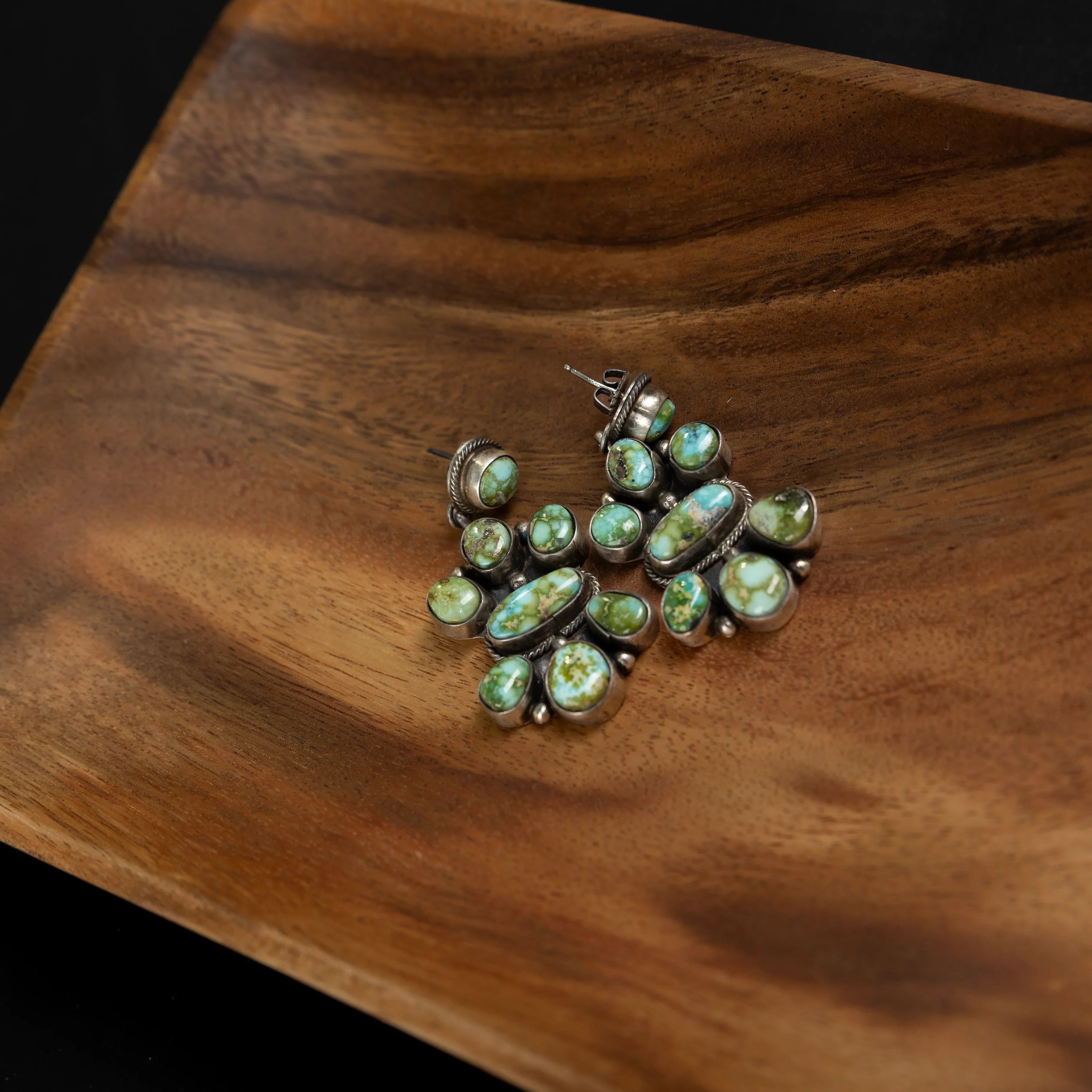 Women's Gallup Turquoise and Silver Dangle Earrings