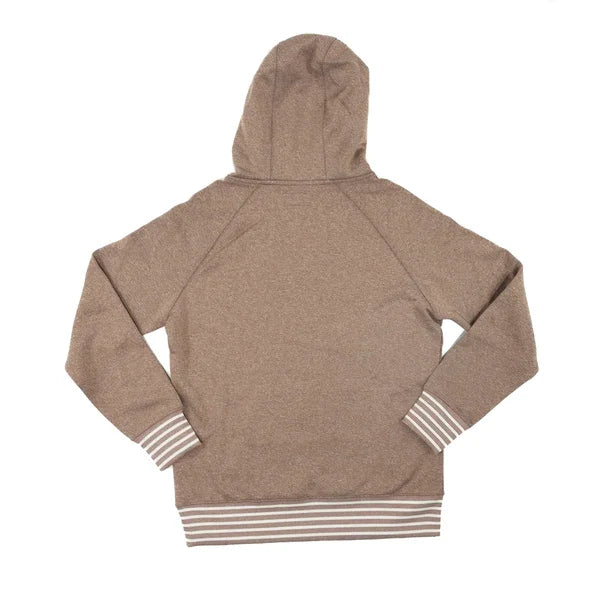 Women's Hooey "Legendary" Polar Fleece Brown Pullover Hoodie HH1370BR