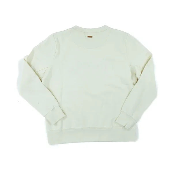 Women's Hooey Stallion Cream Crew Neck "Punchy" Embroidered Logo Pullover PH1327CR