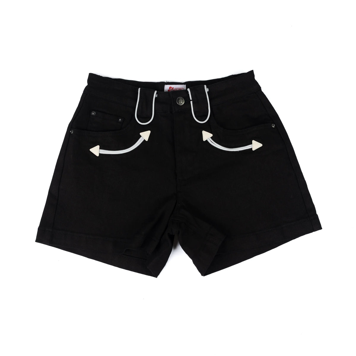 Women's Howdy Hanny Black Yoke Piping Shorts