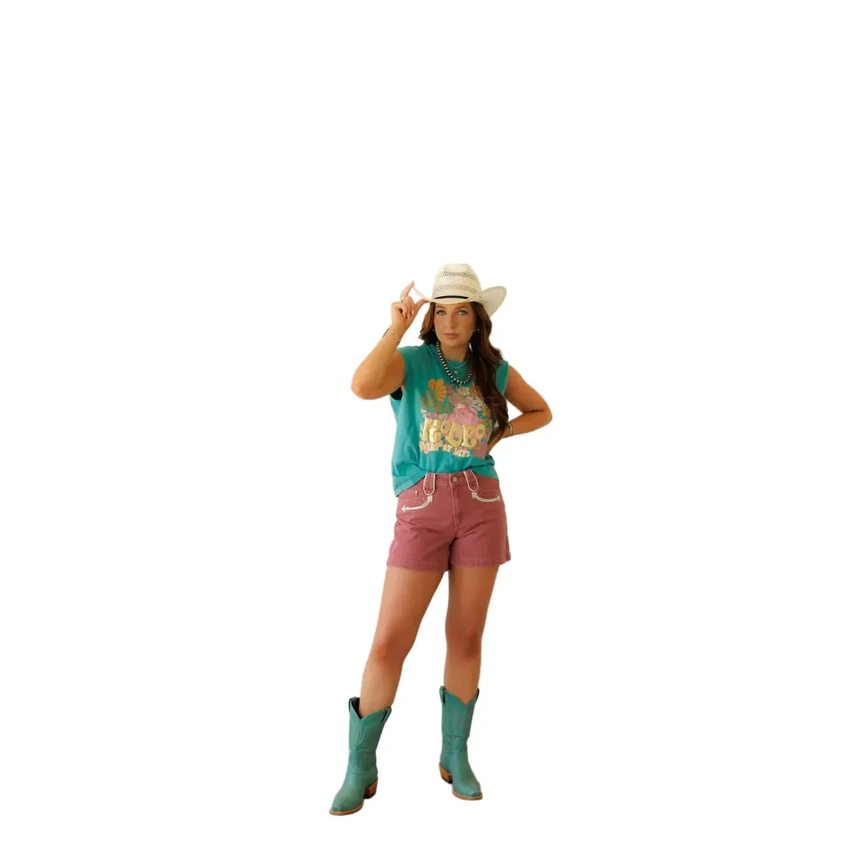 Women's Howdy Hanny "Born To Ride" Printed Tank Top