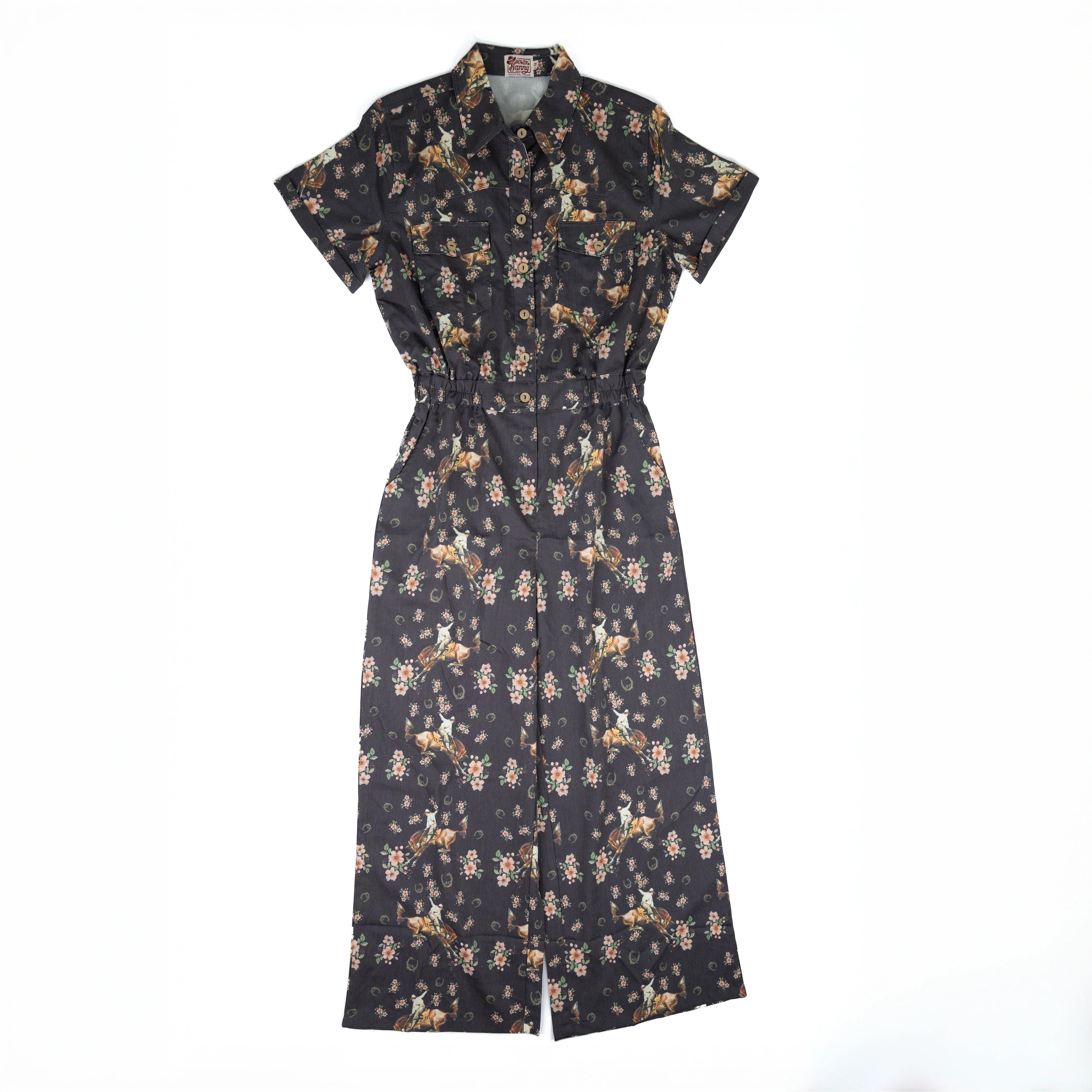 Women's Howdy Hanny Short Sleeve Floral Bronc Jumper