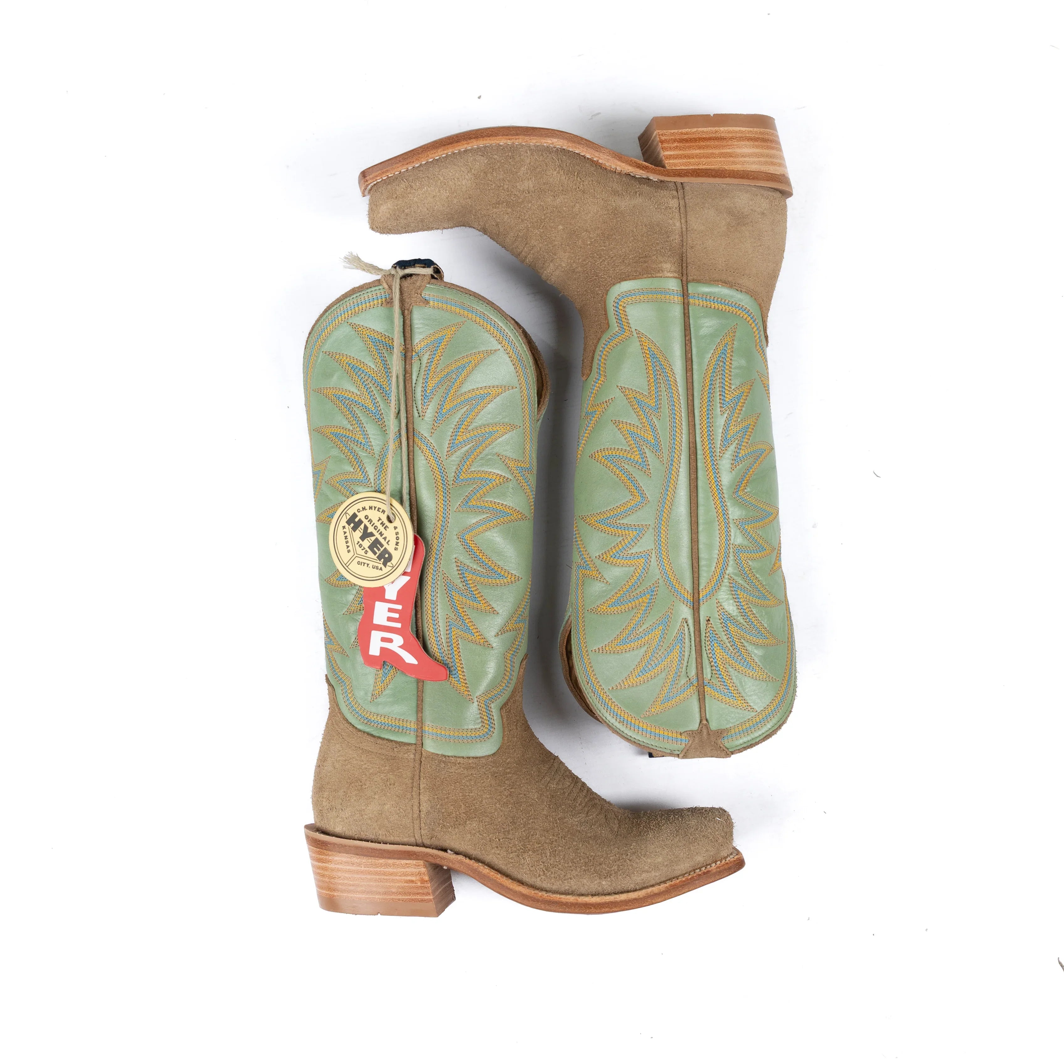 Women's Hyer Rose Hill Tan Cutter Toe Boots HW42020
