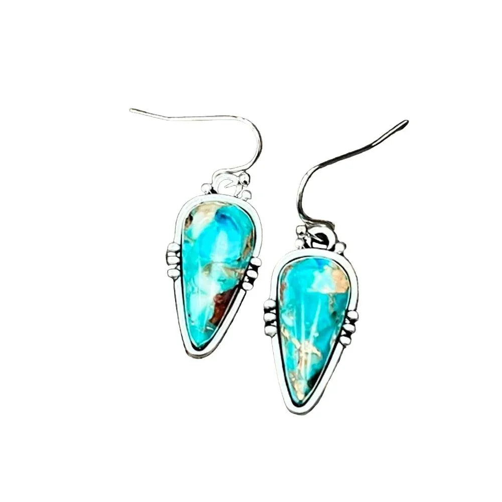 Women's Isac 1" Long Arrowhead Gemstone Earrings