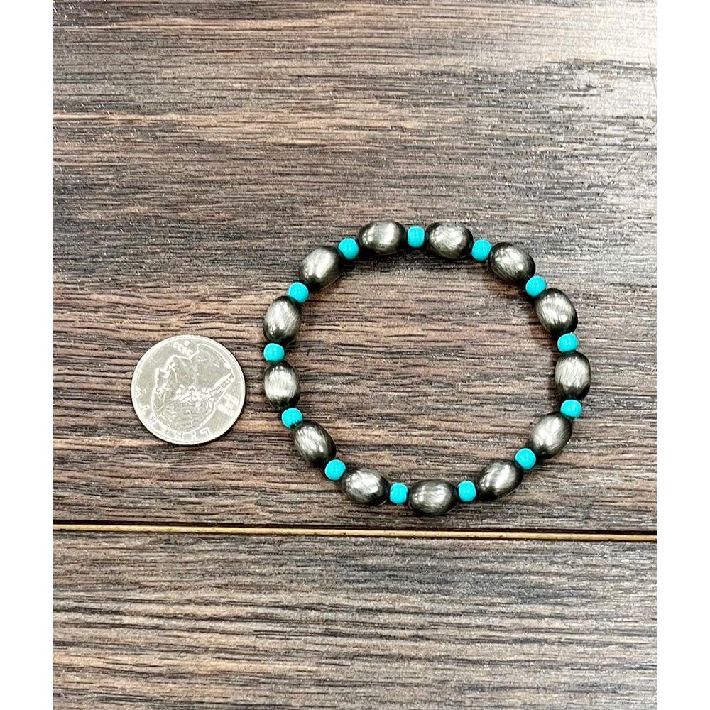Women's Isac 10mm Oval Bead Stretch Bracelet 711600