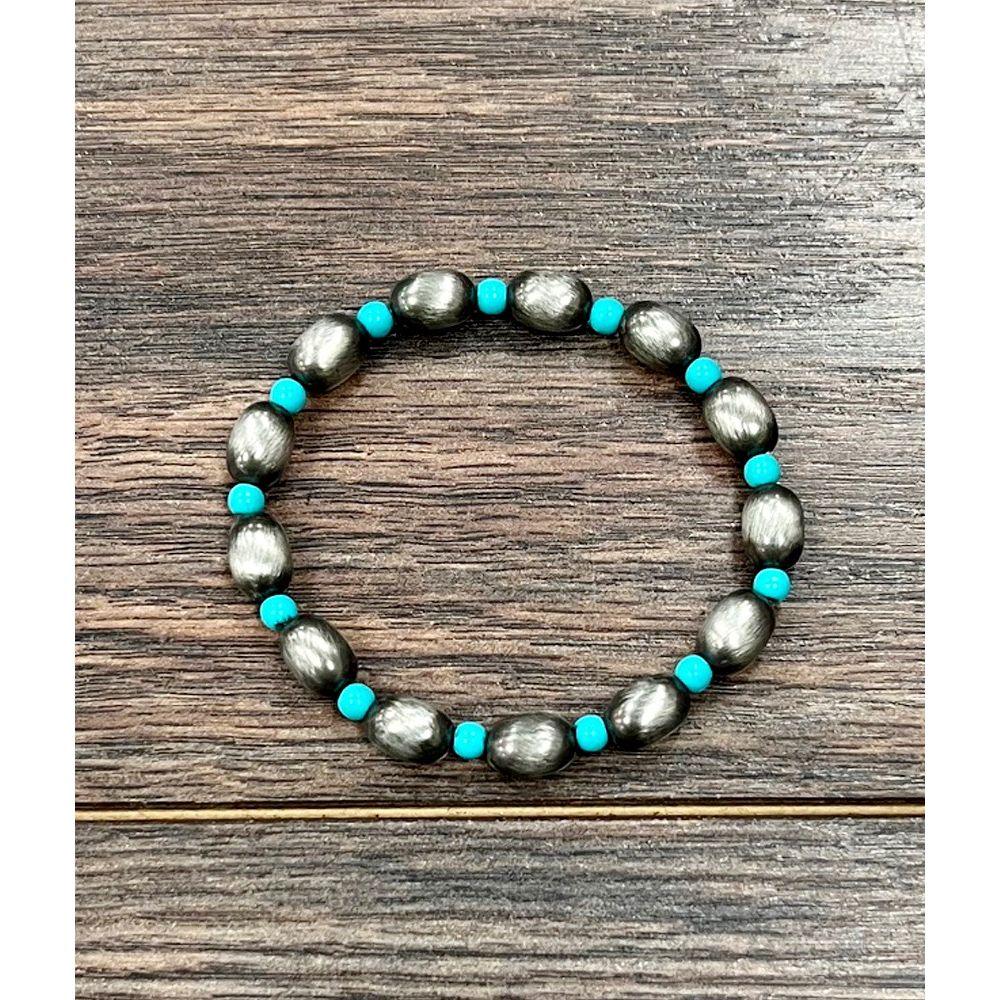 Women's Isac 10mm Oval Bead Stretch Bracelet 711600