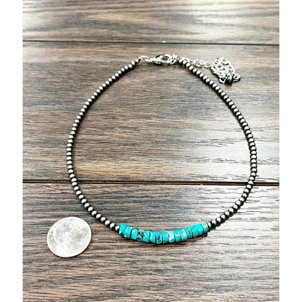 Women's Isac 15" Handmade Navajo Gemstone Necklace 735790