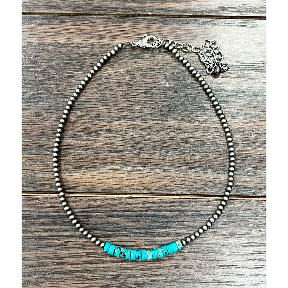 Women's Isac 15" Handmade Navajo Gemstone Necklace 735790