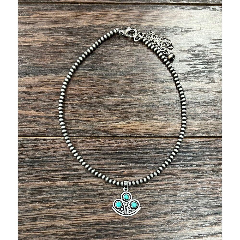 Women's Isac 15" Western Turquoise Necklace 736529