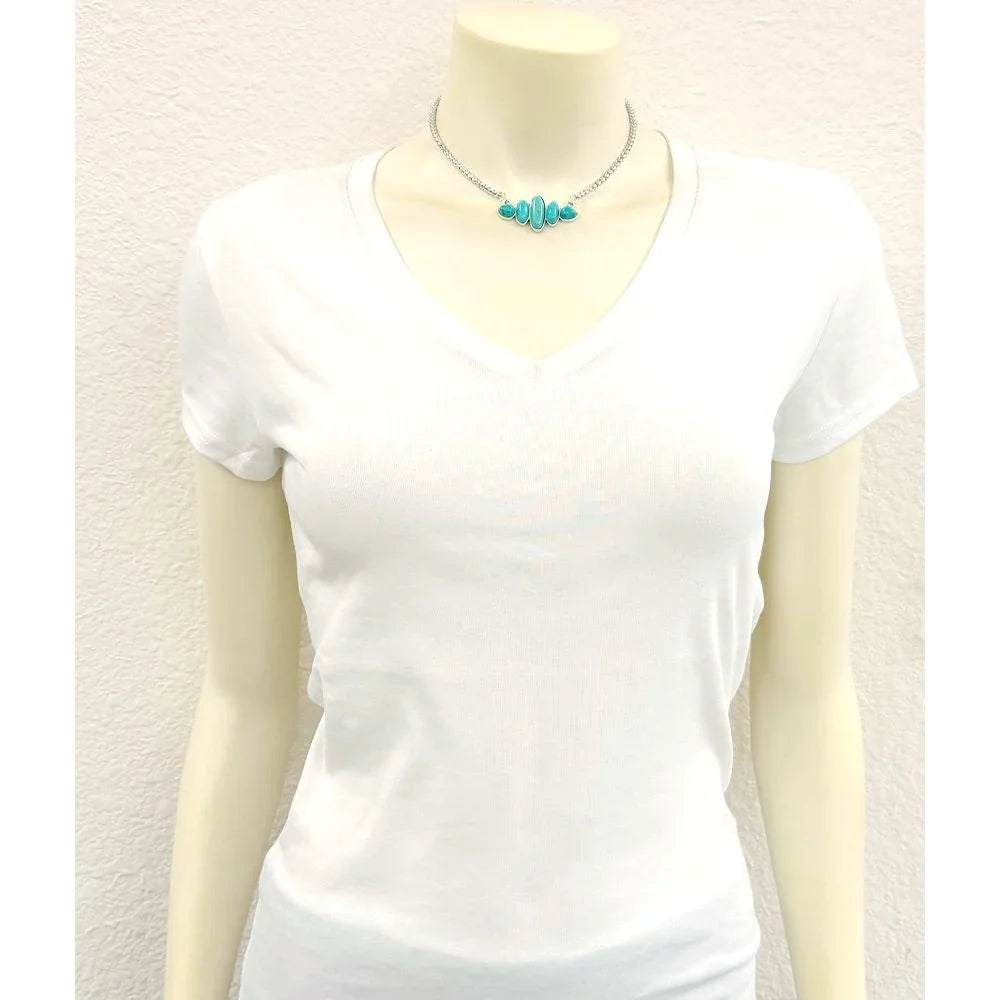 Women's Isac 15" Western Turquoise Necklace 739774