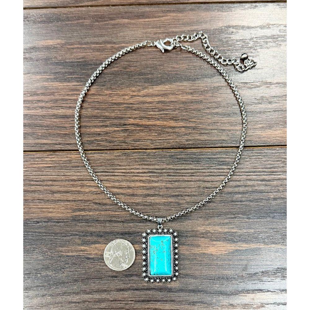 Women's Isac 16" Western Turquoise Necklace 739723