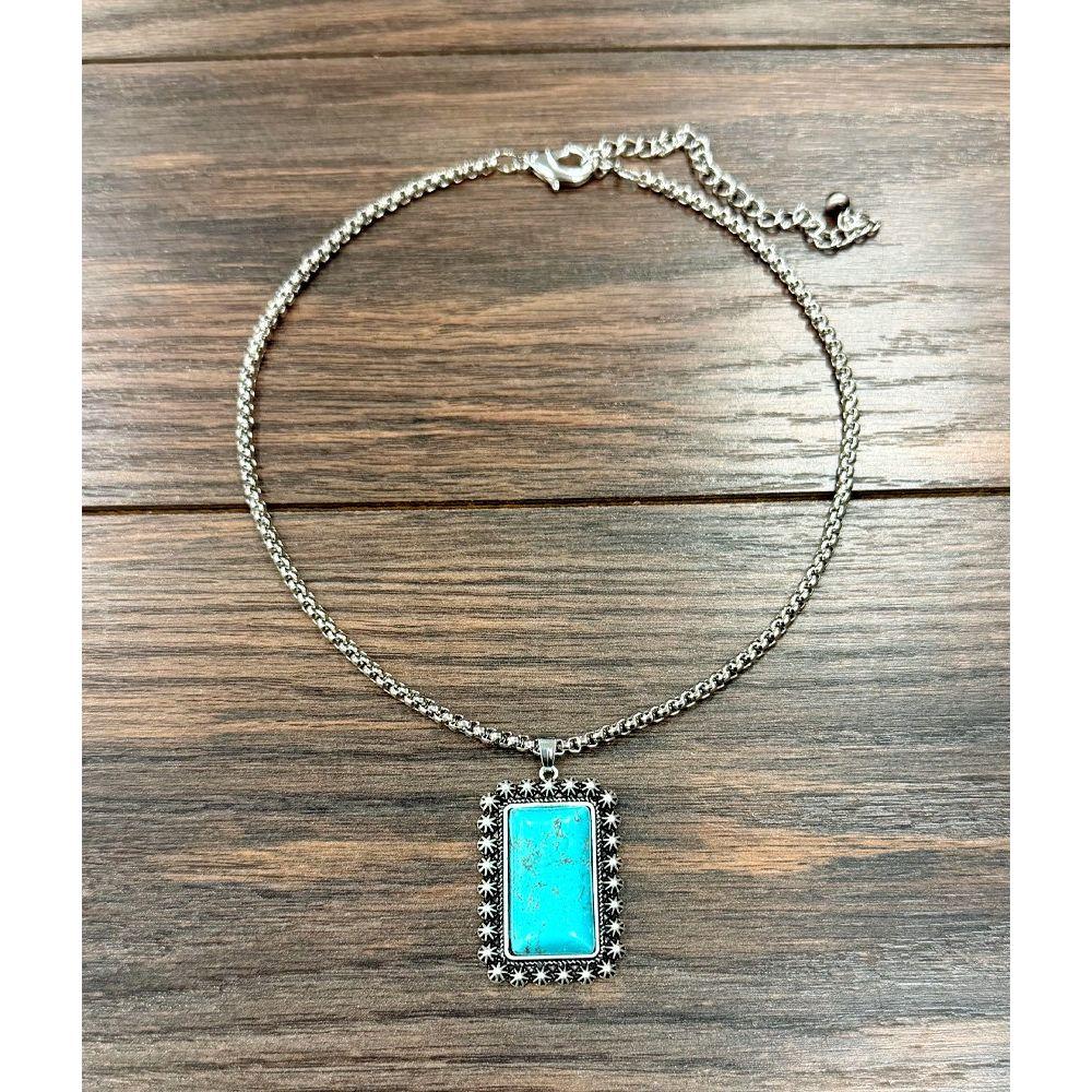 Women's Isac 16" Western Turquoise Necklace 739723