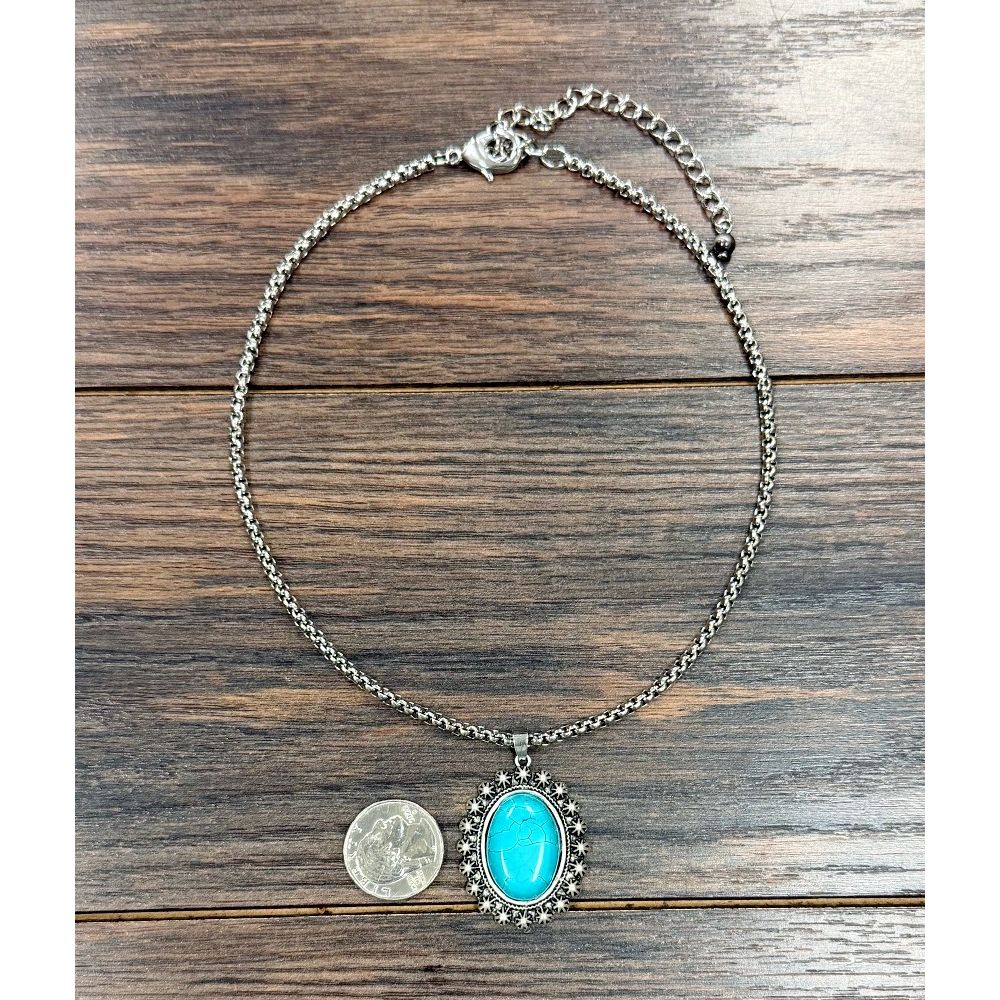Women's Isac 16" Western Turquoise Necklace 739727