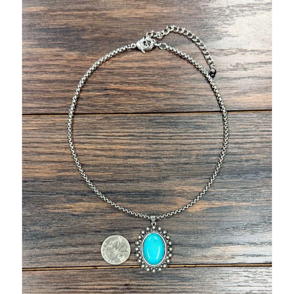 Women's Isac 16" Western Turquoise Necklace 739727