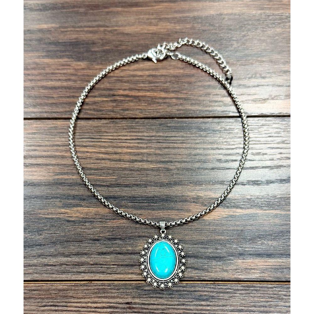 Women's Isac 16" Western Turquoise Necklace 739727
