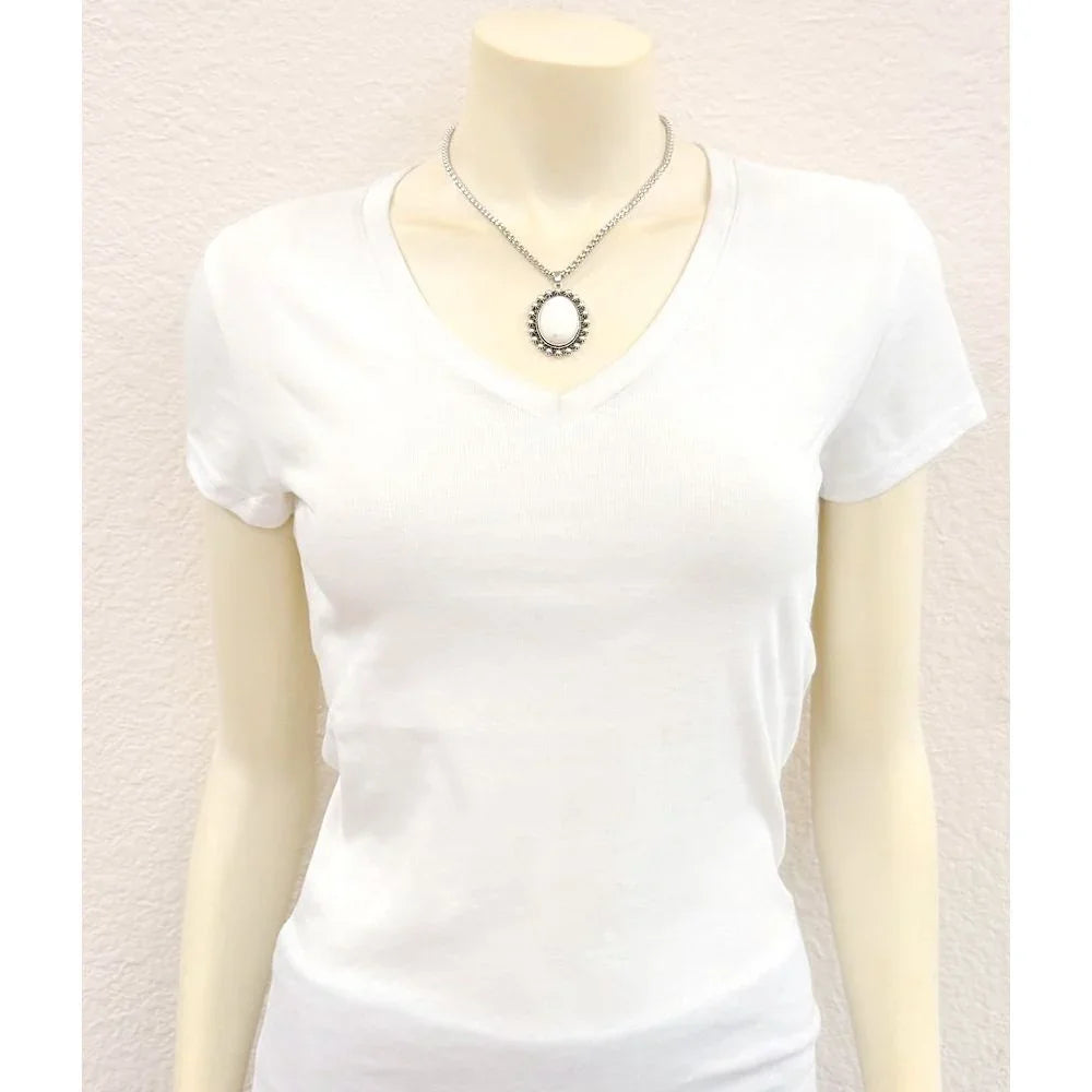 Women's Isac 16" Western White Turquoise Necklace 739728