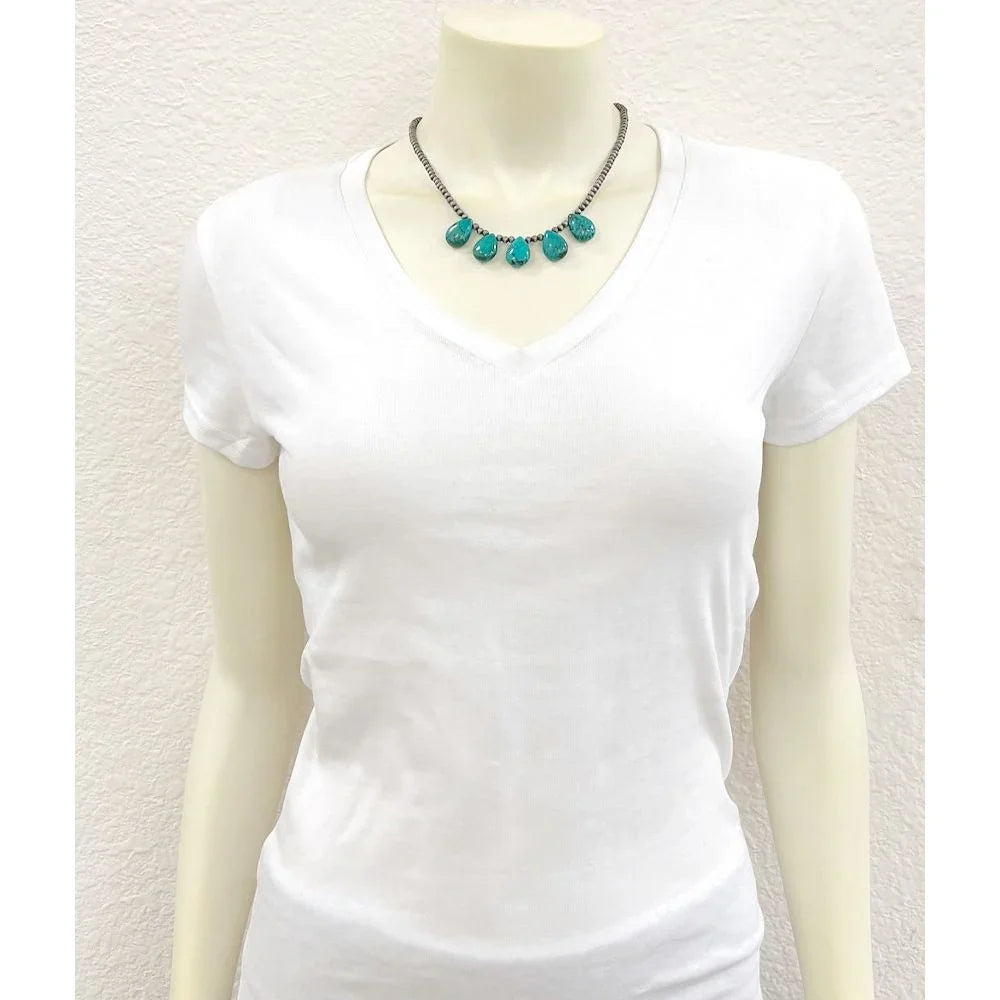 Women's Isac 17" Handmade Navajo Turquoise Necklace 739546