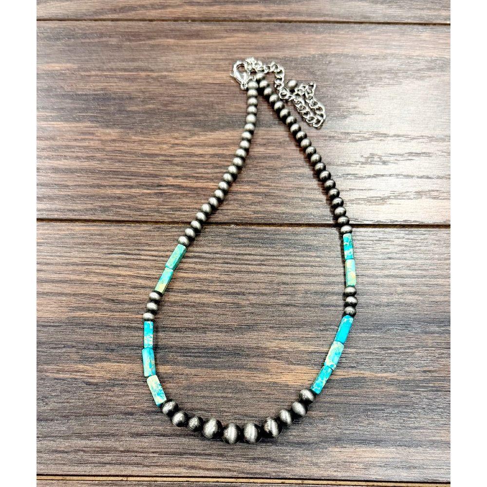 Women's Isac 18" Handmade Navajo Gemstone Necklace 739702