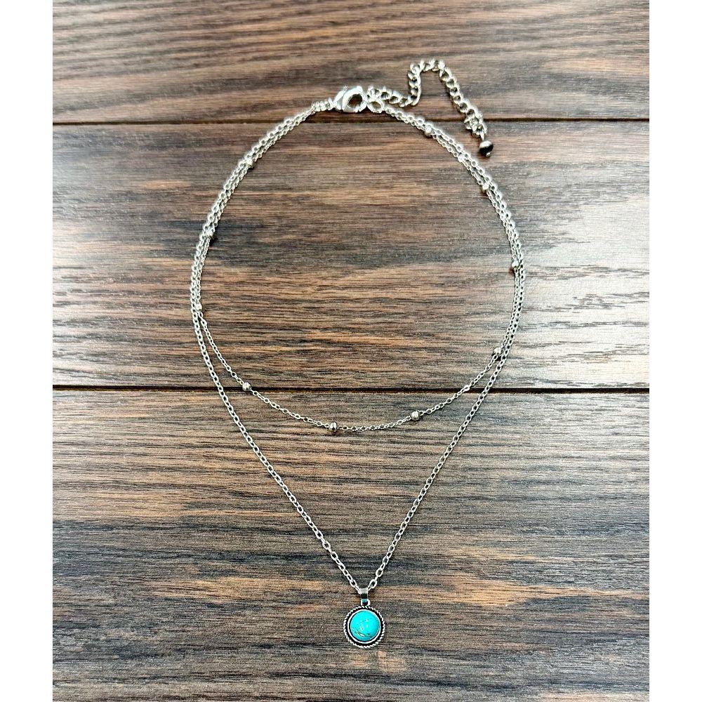 Women's Isac 20" 10mm Turquoise Strand Necklace 739719