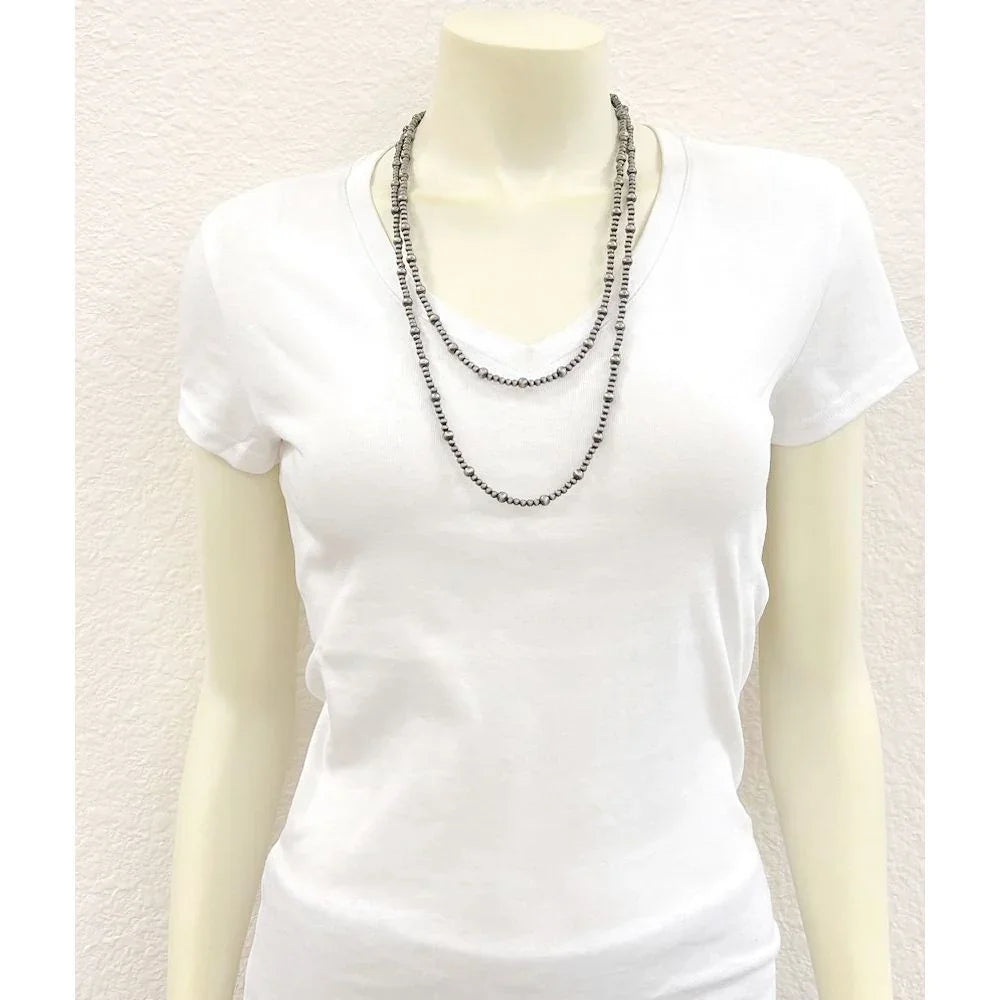 Women's Isac 26" Handmade Navajo Bead Necklace 739447