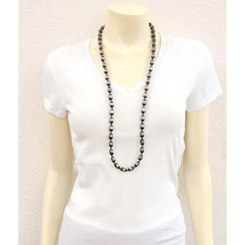 Women's Isac 34" Handmade 14mm Oval Navajo Bead Necklace 739710