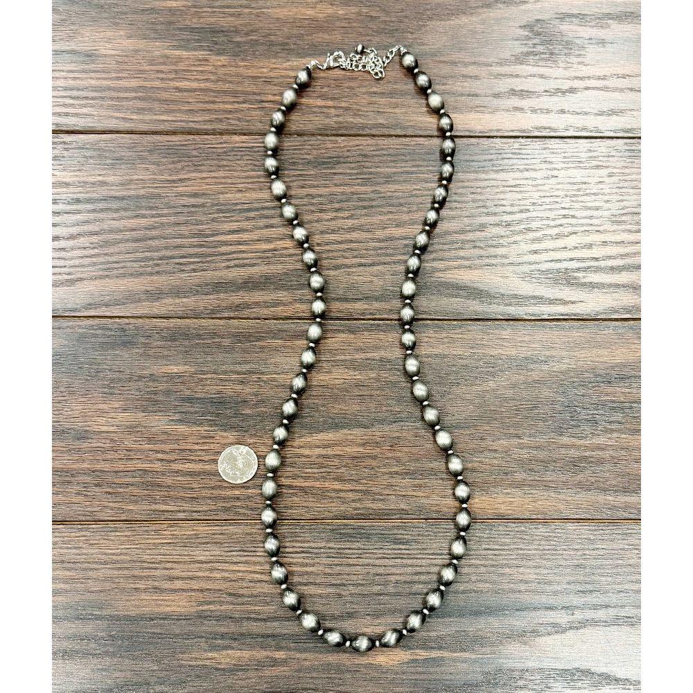 Women's Isac 34" Handmade 14mm Oval Navajo Bead Necklace 739710
