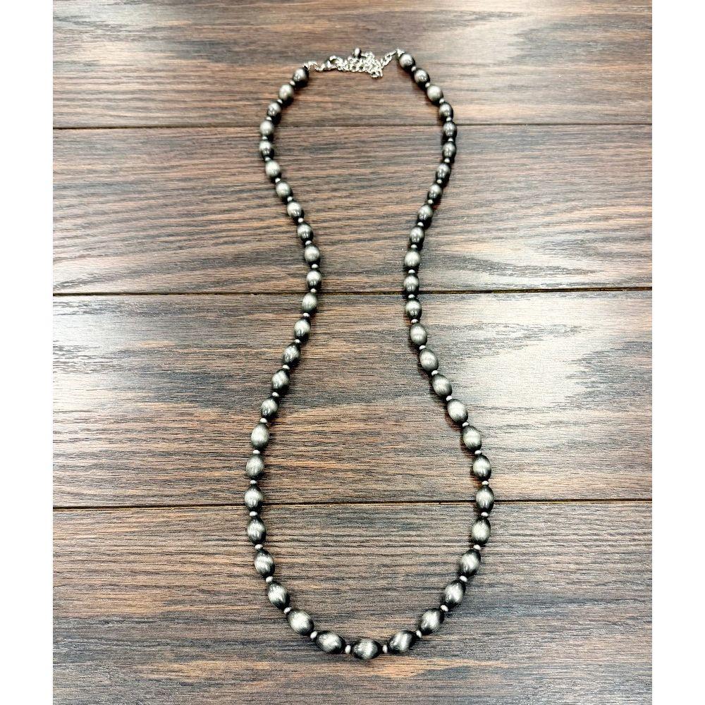 Women's Isac 34" Handmade 14mm Oval Navajo Bead Necklace 739710