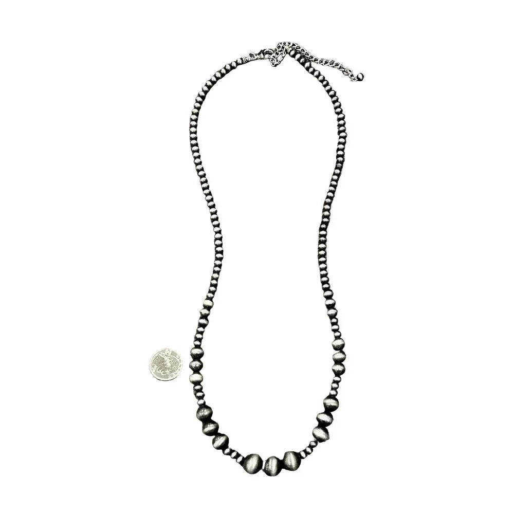Women's Isac Handmade 30-inch Navajo Bead Necklace