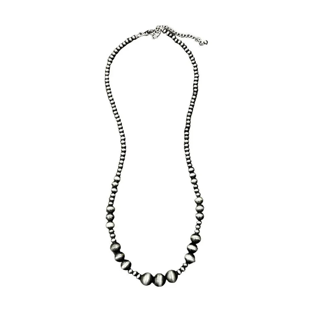 Women's Isac Handmade 30-inch Navajo Bead Necklace