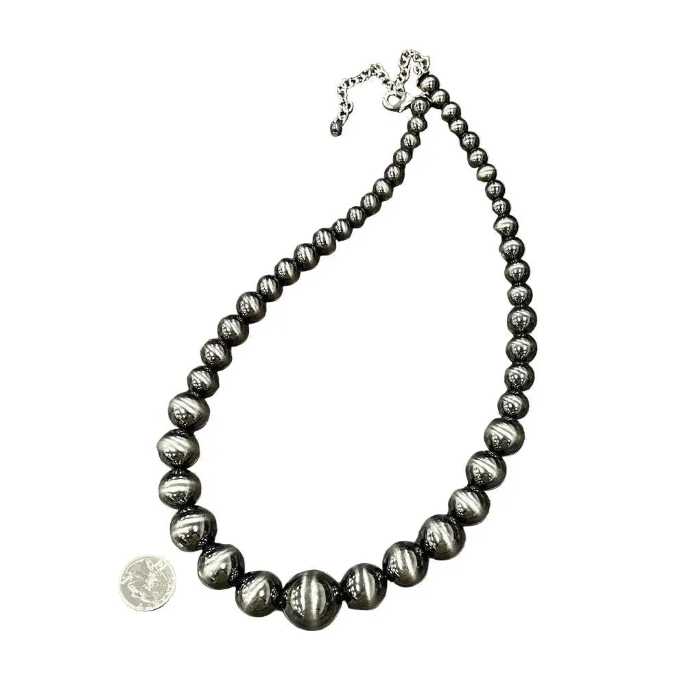 Women's Isac Handmade Very-big Graduated Polish Navajo Necklace