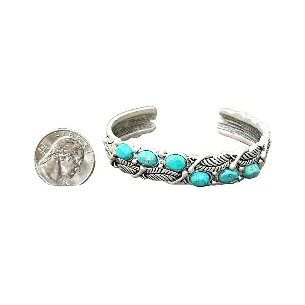 Women's Isac Turquoise "C" Cuff Bracelet