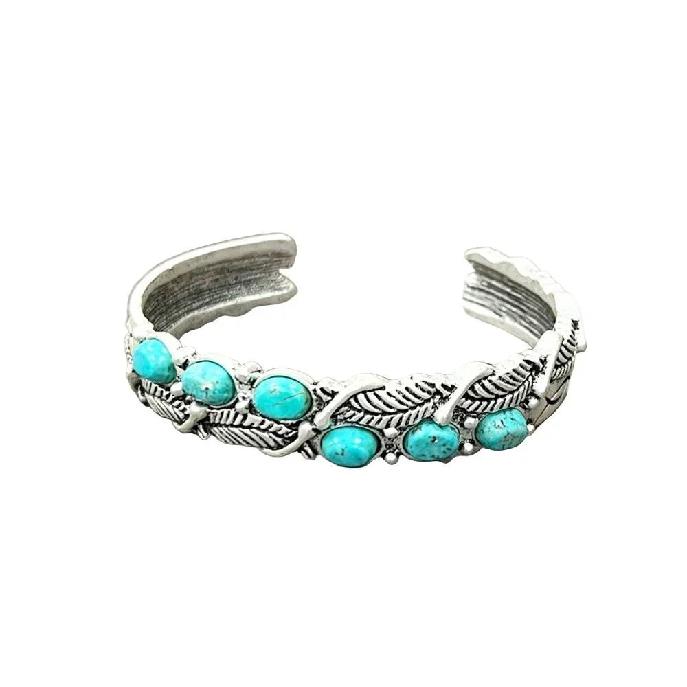 Women's Isac Turquoise "C" Cuff Bracelet
