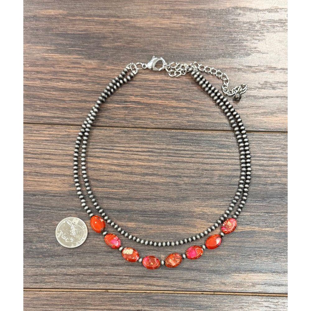 Women's Isac Western Gemstone Strand Necklace 739722