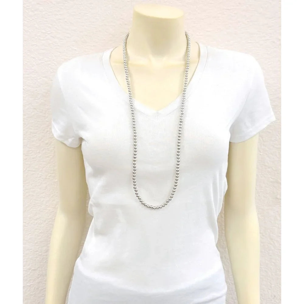 Women's Isac Western Silver-Tone Bead Necklace 739706