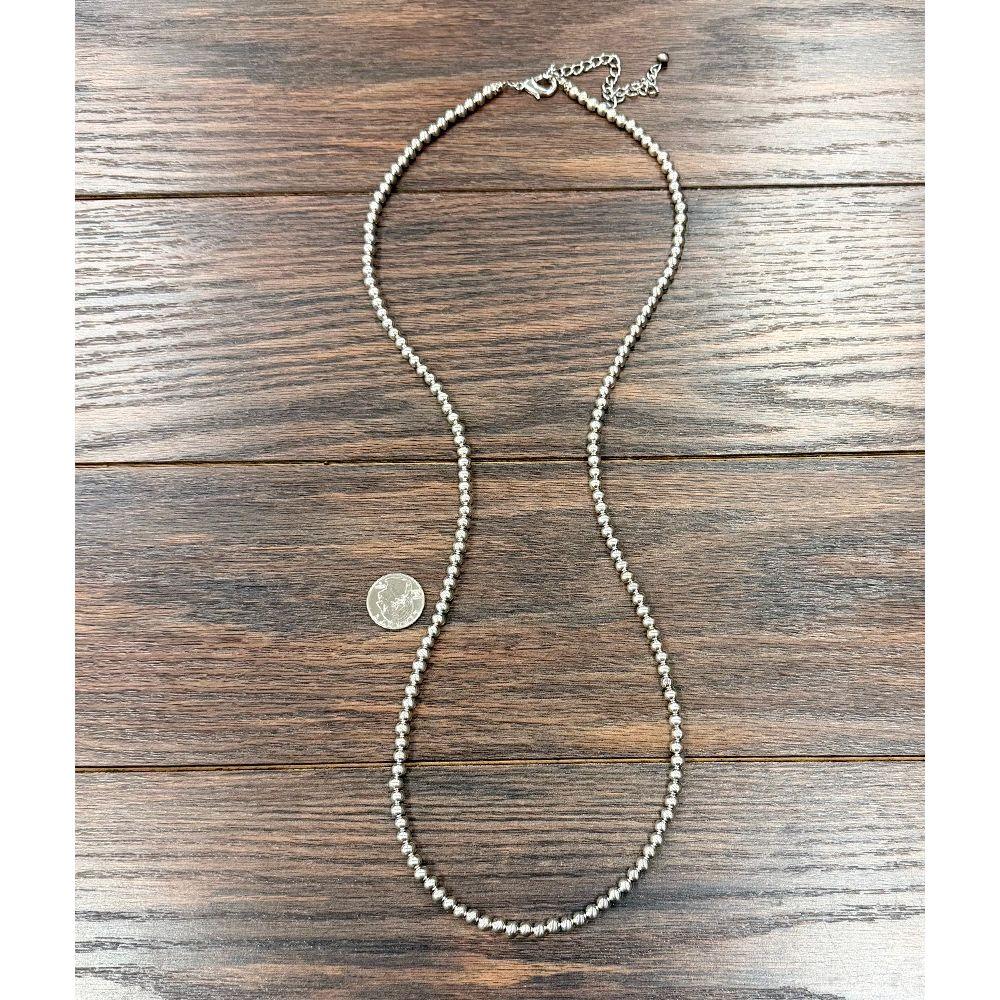 Women's Isac Western Silver-Tone Bead Necklace 739706