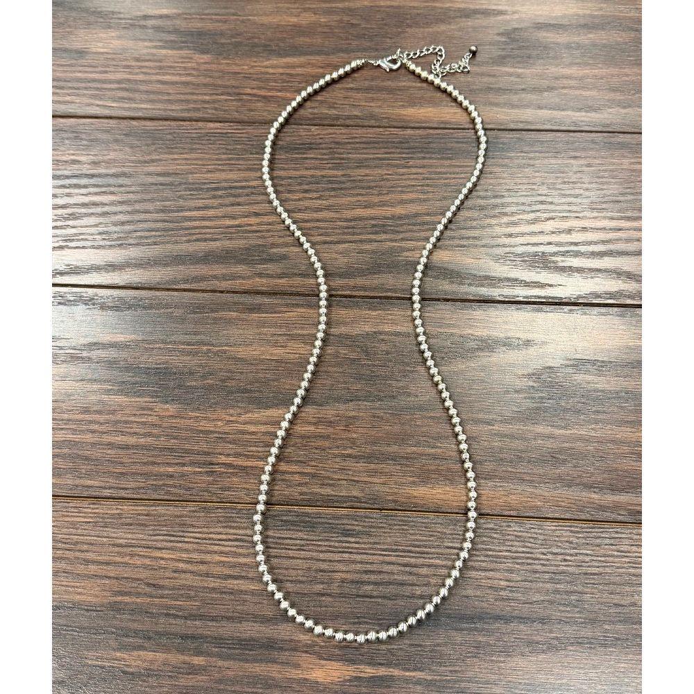 Women's Isac Western Silver-Tone Bead Necklace 739706