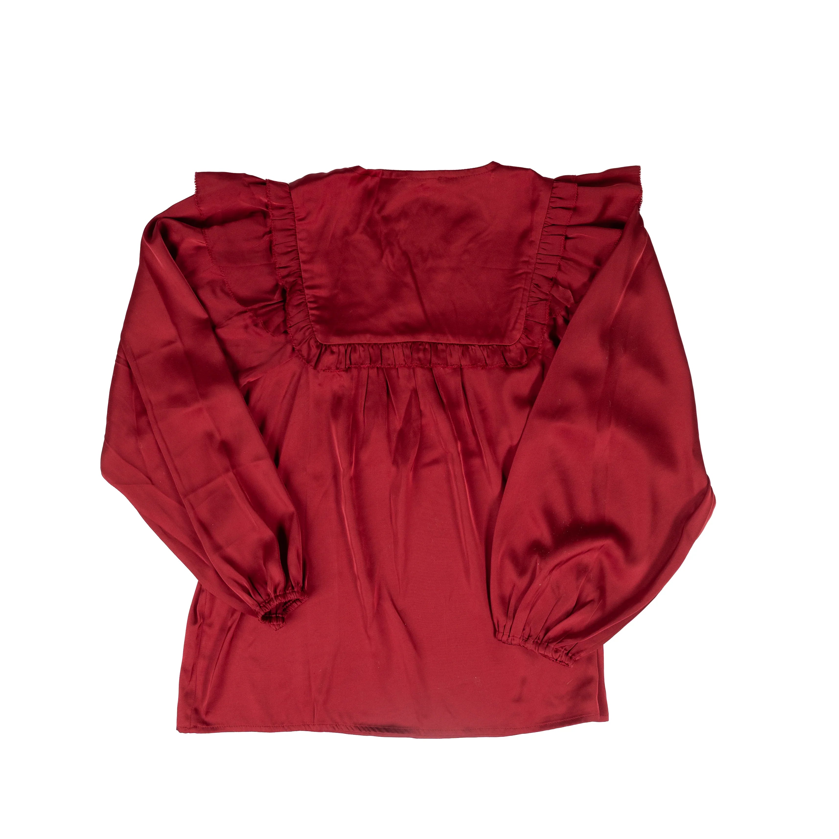 Women's Jodifl Burgundy Long Sleeve Blouse G14782