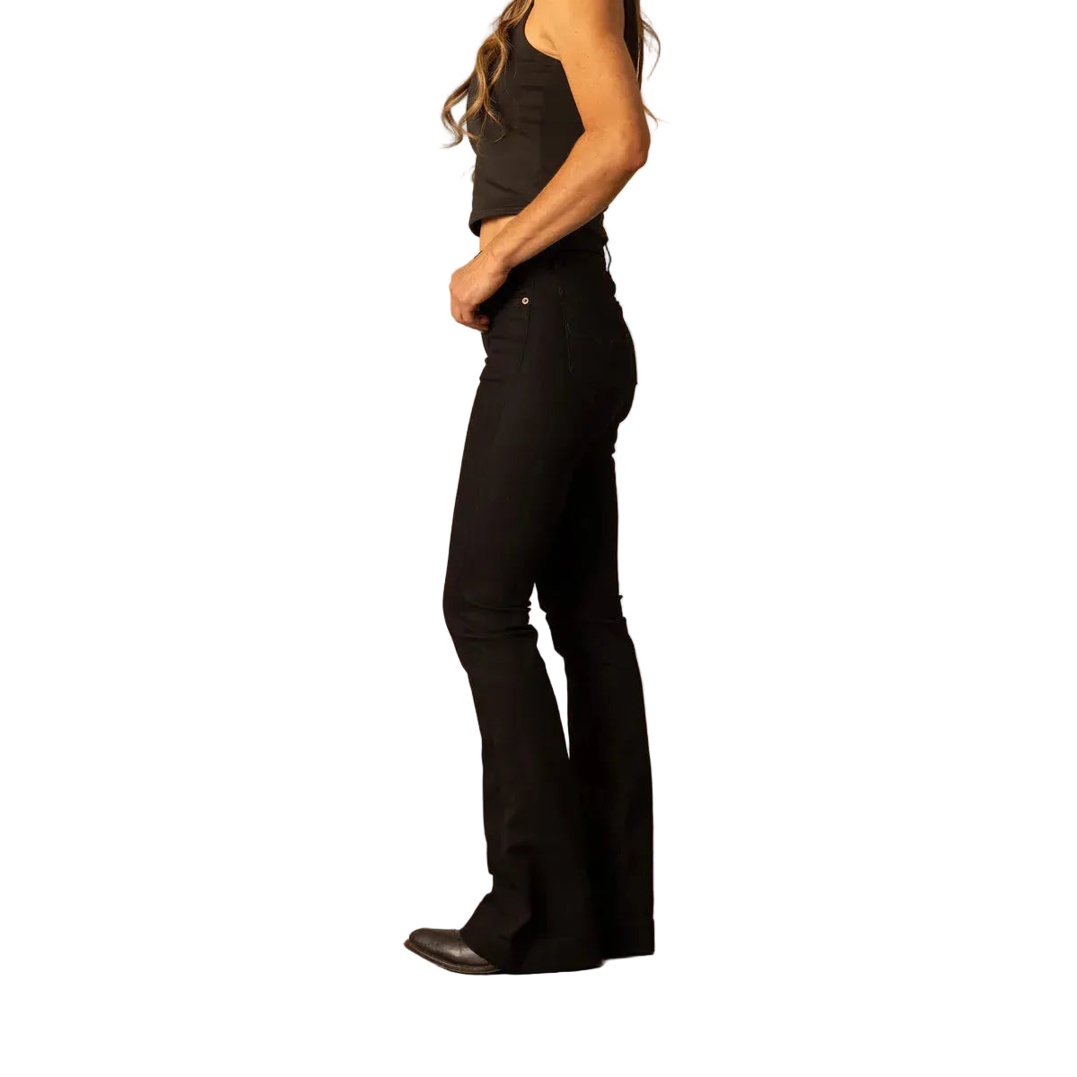 Women's Kimes Ranch Jennifer Ultra High Rise Flare Leg Jean JENNIFER BLACK - Crazy House Western Wear