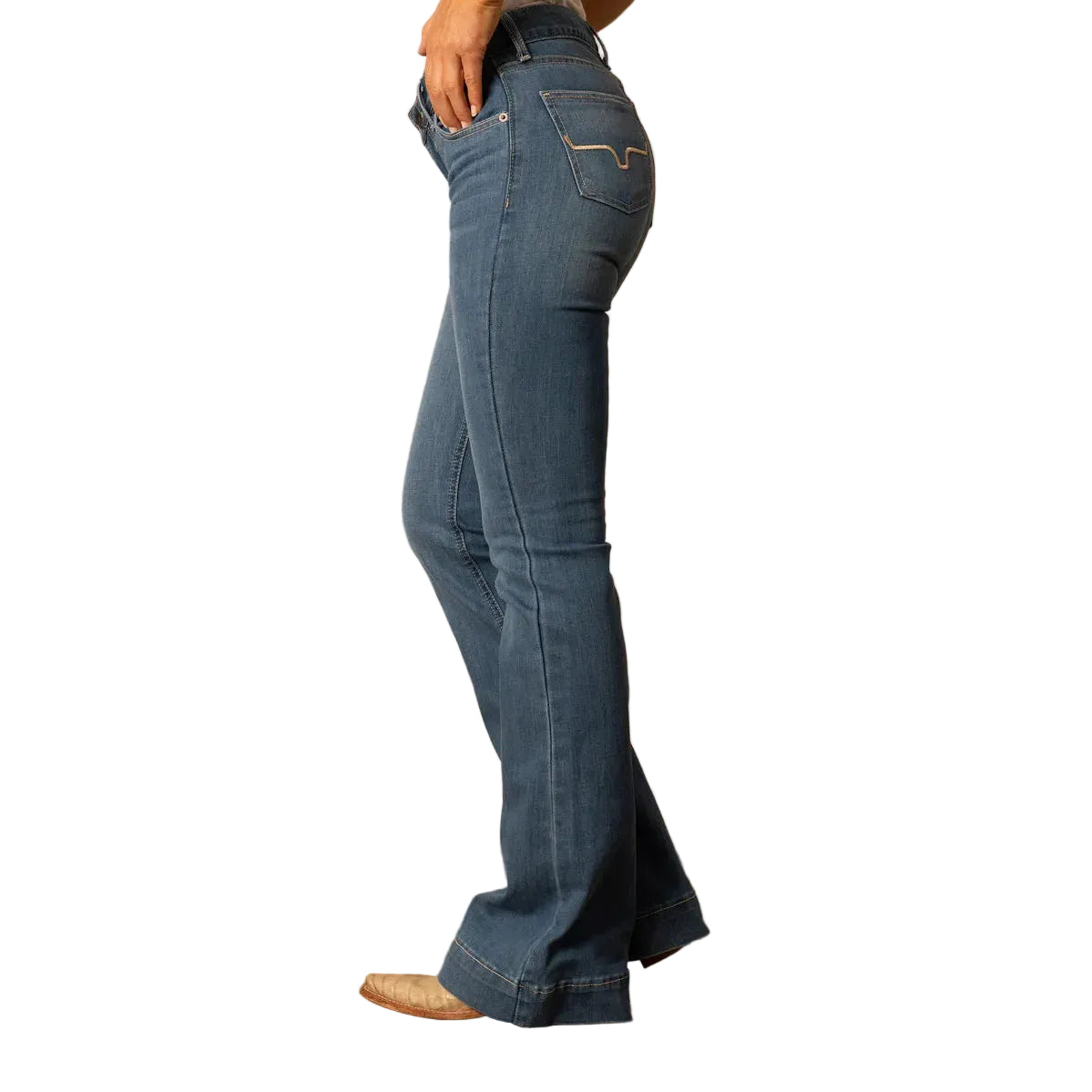 Women's Kimes Ranch Lola Mid Rise Flare Leg Trouser Jean LOLA-SOHO - Crazy House Western Wear