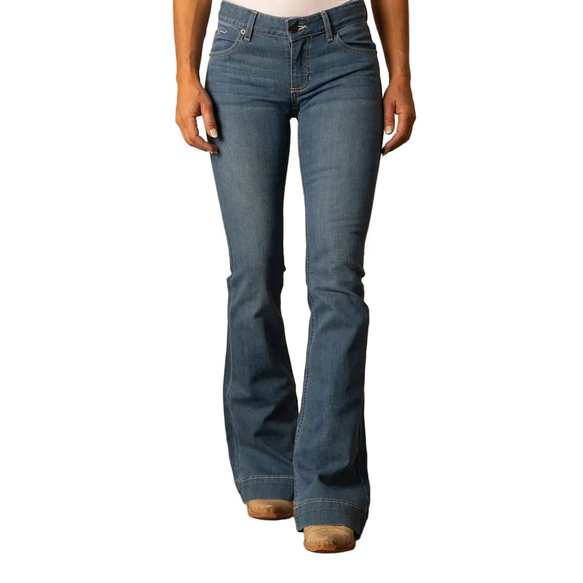 Women's Kimes Ranch Lola Mid Rise Flare Leg Trouser Jean LOLA-SOHO - Crazy House Western Wear