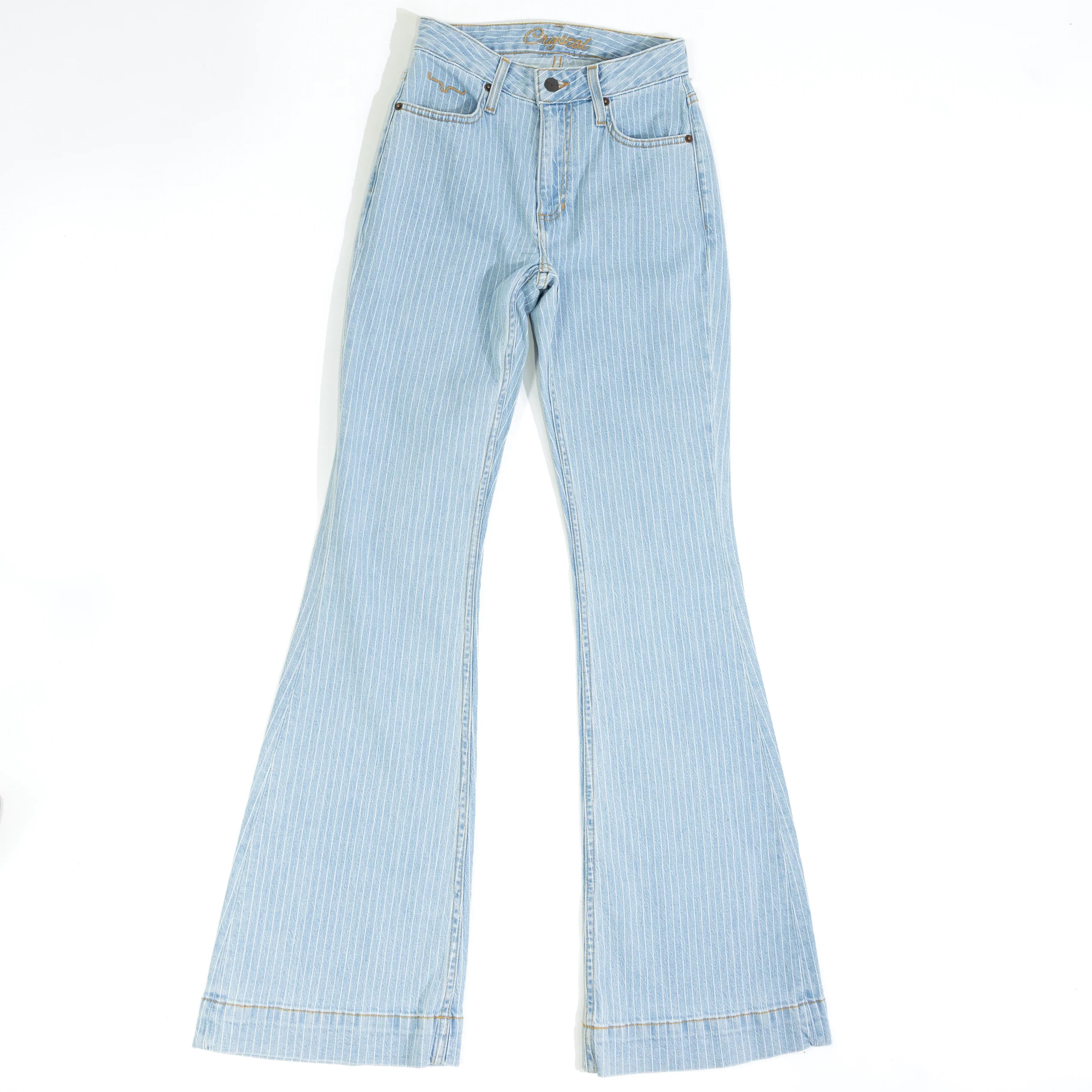 Women's Kimes Ranch Striped Light Wash Denim WJE0000028